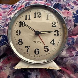 Vintage Equity Desk Clock STILL WORKS!